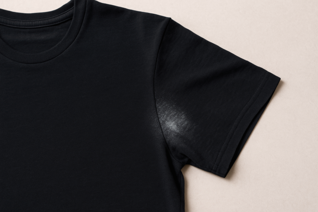 Como tirar mancha de desodorante 3 Mancha na camisa Preta